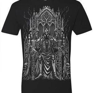 Medieval Knight T-shirt [Metallic Silver]